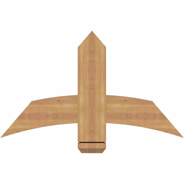 Ekena Millwork Bellingham Timber Gable Bracket, Western Red Cedar, 36"W x 21"H x 1 1/2"D x 5 1/2"F, 14/12 Pitch GBW036X21X0206BEL00SWR - main